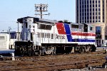 Amtrak B32-8WH in Pepsi paint AMTK #514 switching at LAUS